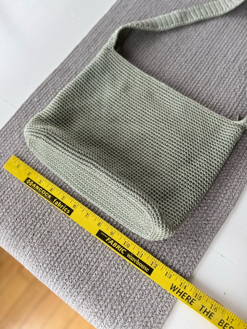 The Sak Mint Sage Green Crochet Shoulder Bag Purse - Picture 4 of 16